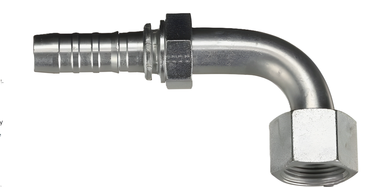 10GS-10FFORX90S Gates 5/8 GlobalSpiral x 5/8 Female Flat Face Swivel 90 Short