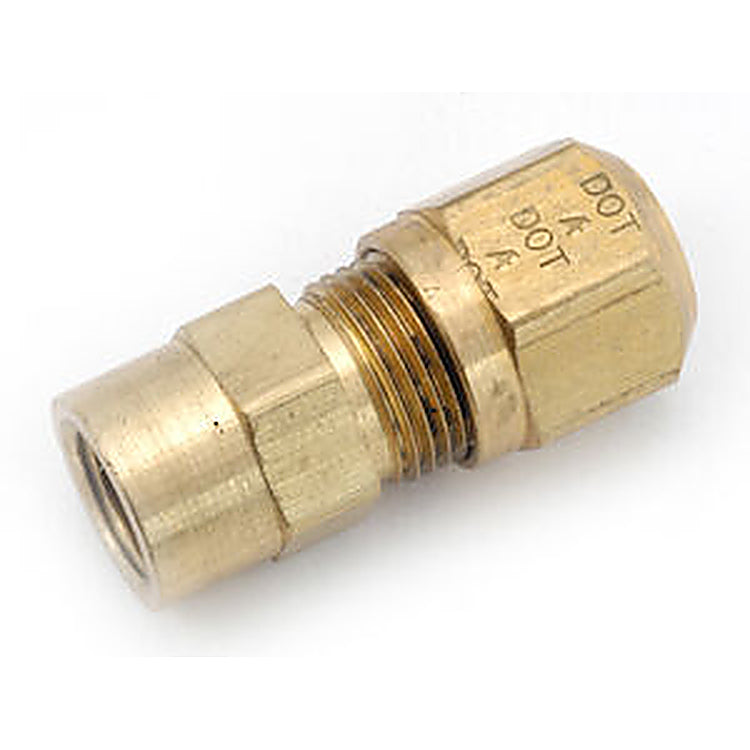 1466X6 Brass 3/8 Air Brake Compression - 1/4 Female NPT