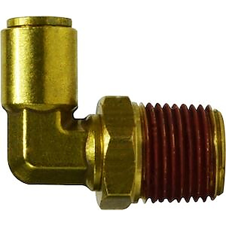 PTCX-DOT-69X8 Brass 1/2 PTC - 3/8 Male NPT Swivel 90 DOT